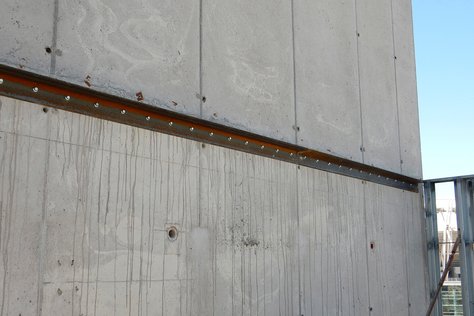 Deck Support Angle on Concrete Walls