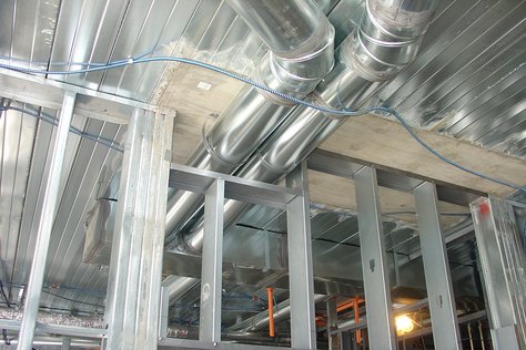 Slab Beams from Below with Ducts